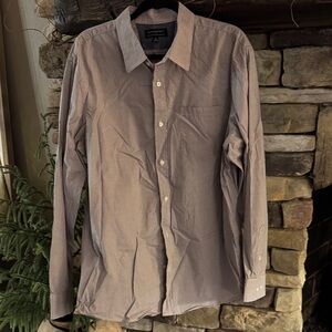 Banana Republic Men's Light Gray Button Down Shirt